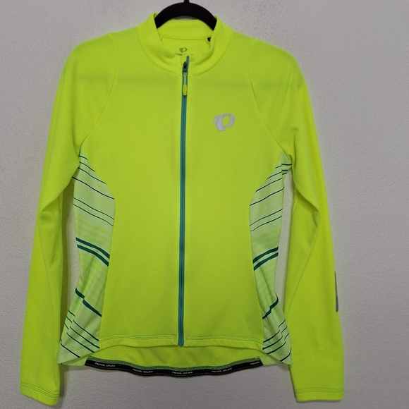 Pearl Izumi Screaming Yellow Whirl W Select Pursuit Thermal Jersey Jacket Size L - Picture 1 of 10